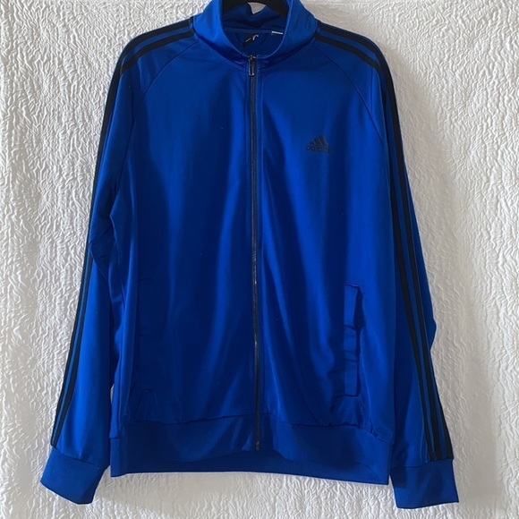 Adidas Essentials Warm-Up 3-Stripes Tricot Track Jacket - Picture 2 of 8